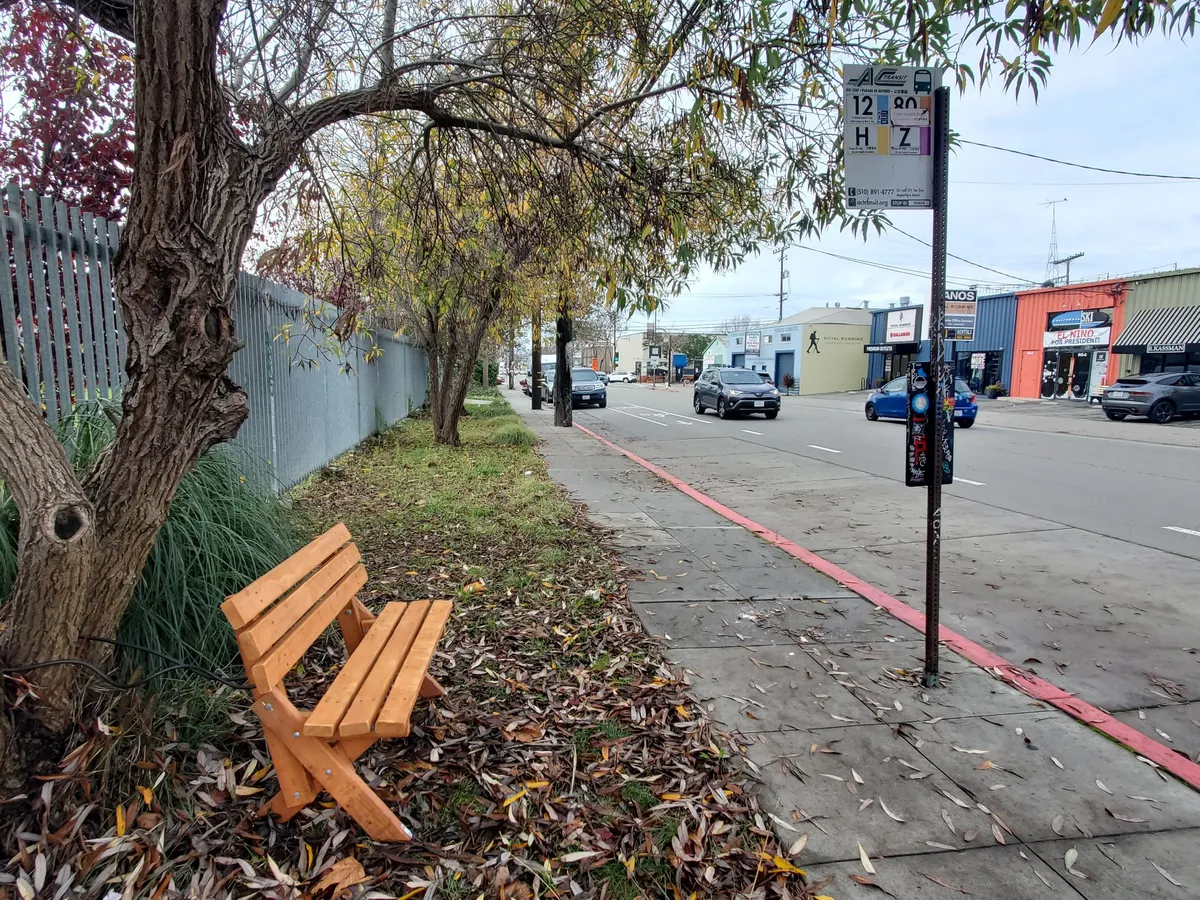 Photo of the bench.