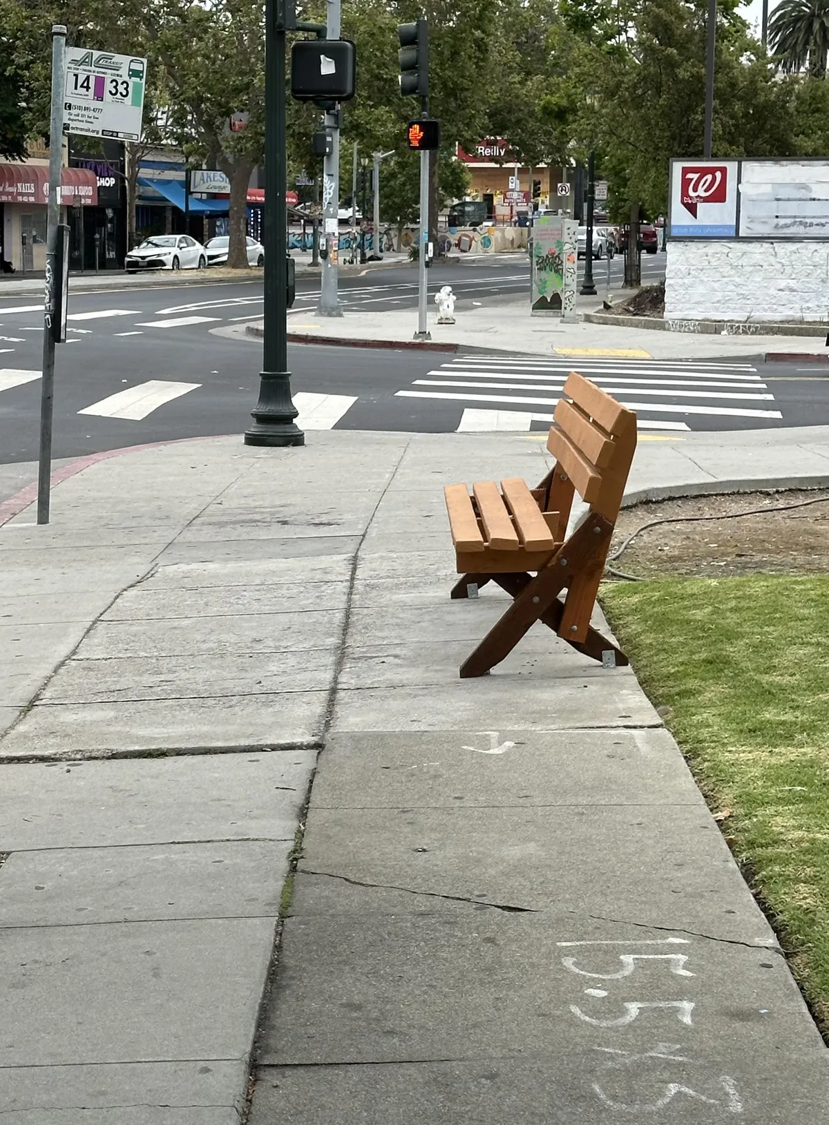 Photo of the bench.